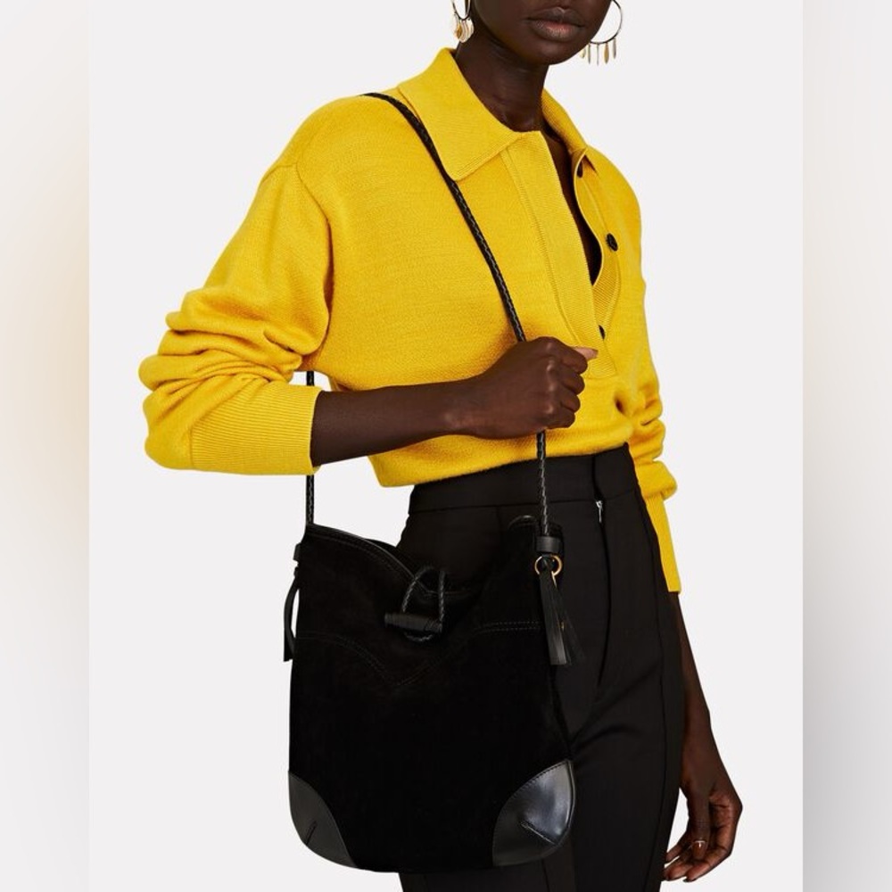 **SOLD**Isabel Marant Black Suede Tyag Crossbody Bag